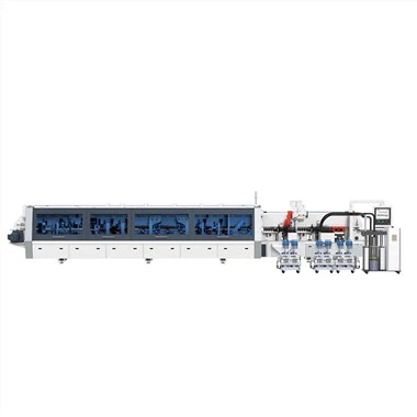 Máy dán cạnh có dây đai chữ V, bộ phận dán keo đôi cho tấm cửa
